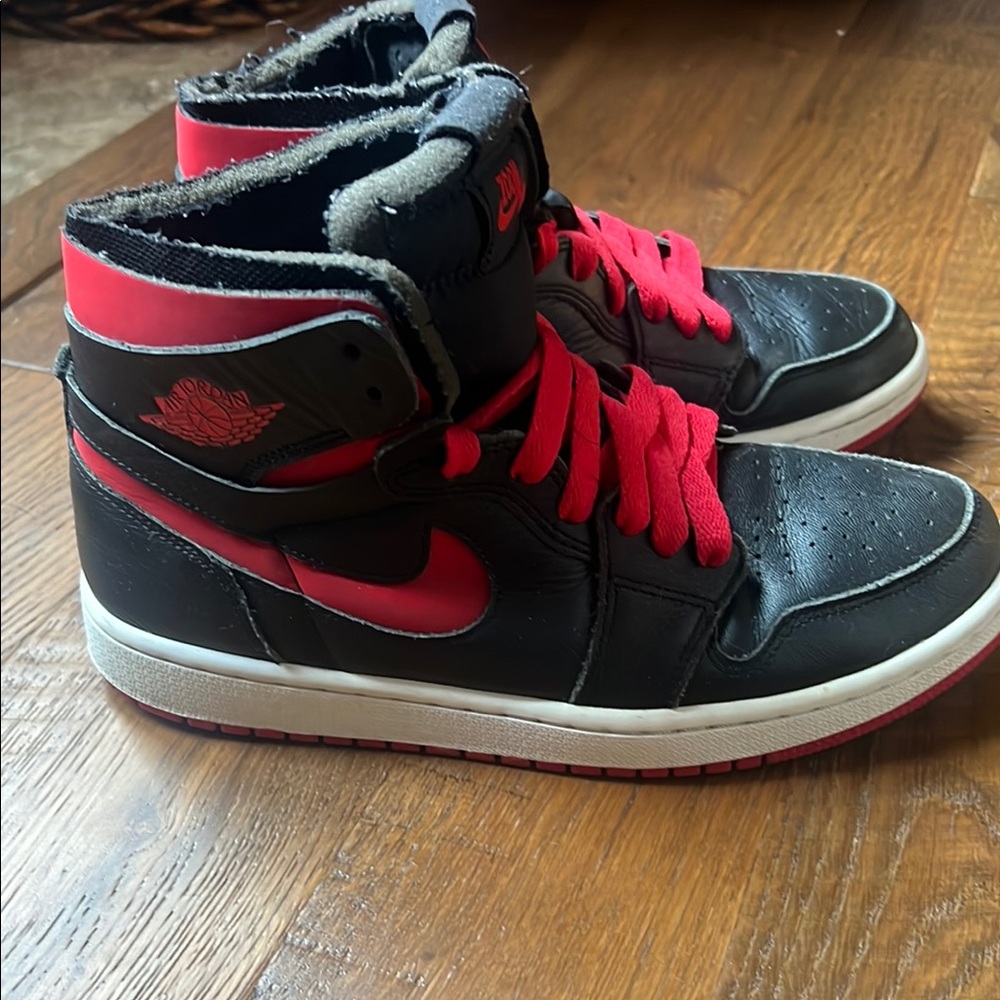 Nike Air Jordan High Tops - Black and Red